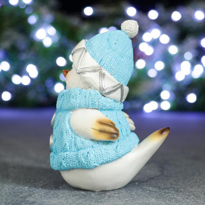 Фигура "Снегирь-мальчик" голубой, 8х10х15см - фото 2 - id-p218179143