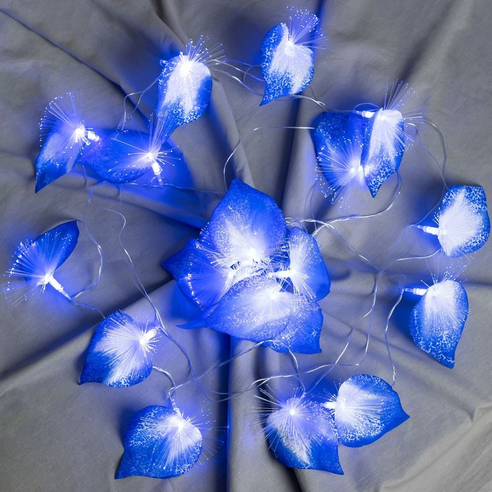 Декоративная подсветка "Антуриум" 20хLED 4000К 5м синий 500х9х10см - фото 5 - id-p218177196
