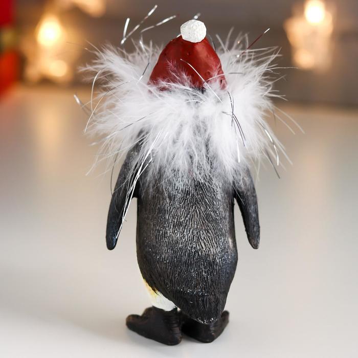 Сувенир полистоун "Пингвин в шапке с помпоном" пух 14,5х7,5х9 см - фото 4 - id-p218179148