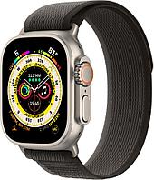 Умные часы Apple Watch Ultra LTE 49 мм (титановый корпус, титановый/черно-серый, нейлоновый ремешок размера