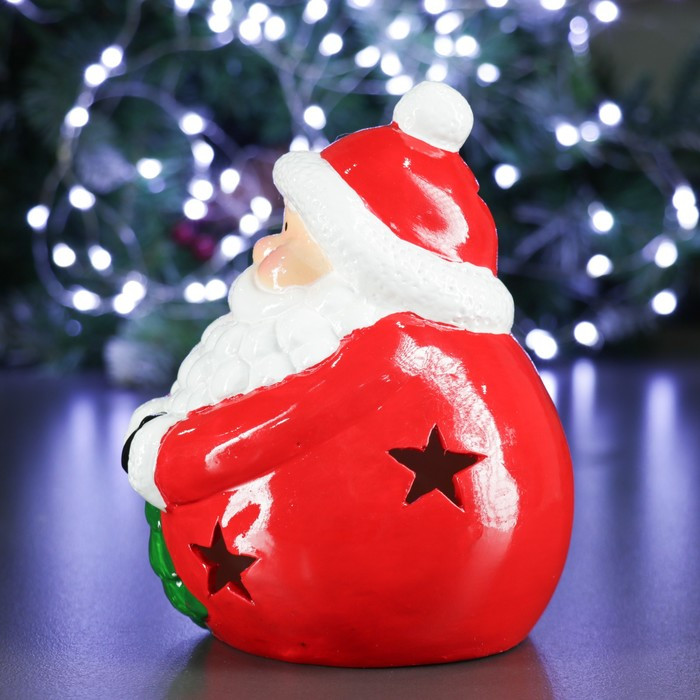Фигура с подсветкой "Дед Мороз с елкой" 15х14х16см - фото 2 - id-p218179206