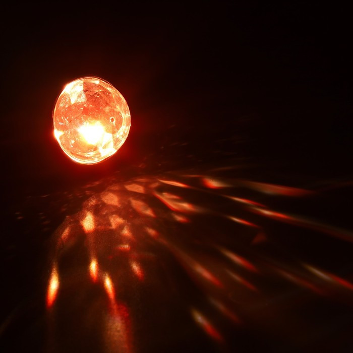 Гирлянда «Нить» 5.4 м с насадками «Диско-шары», IP44, тёмная нить, 10 LED, свечение RGB, солнечная батарея - фото 8 - id-p218177306