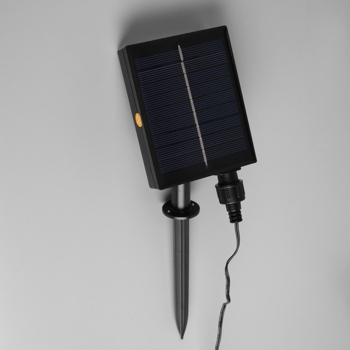Гирлянда «Нить» 5.4 м с насадками «Диско-шары», IP44, тёмная нить, 10 LED, свечение RGB, солнечная батарея - фото 10 - id-p218177306