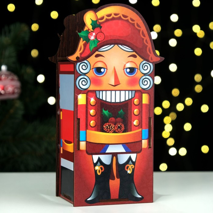 Коробка для конфет "Щелкунчик", с двухсторонней крышкой, 20 х 13,5 х 8 см - фото 1 - id-p218179252