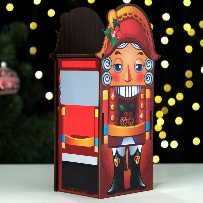 Коробка для конфет "Щелкунчик", с двухсторонней крышкой, 20 х 13,5 х 8 см - фото 2 - id-p218179252