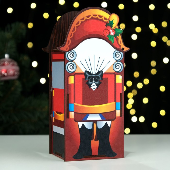 Коробка для конфет "Щелкунчик", с двухсторонней крышкой, 20 х 13,5 х 8 см - фото 3 - id-p218179252
