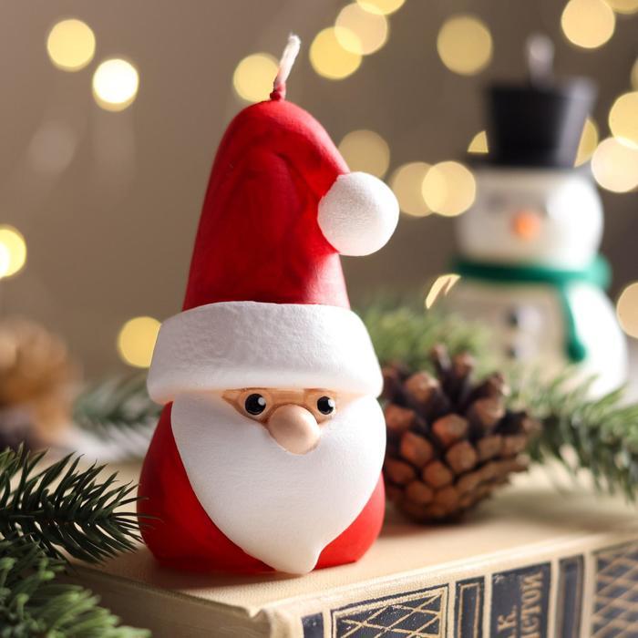 Набор декоративных свечей в коробке "Санта и Снеговик", 2 штуки, 13,5х12х6,3 см - фото 6 - id-p218179274