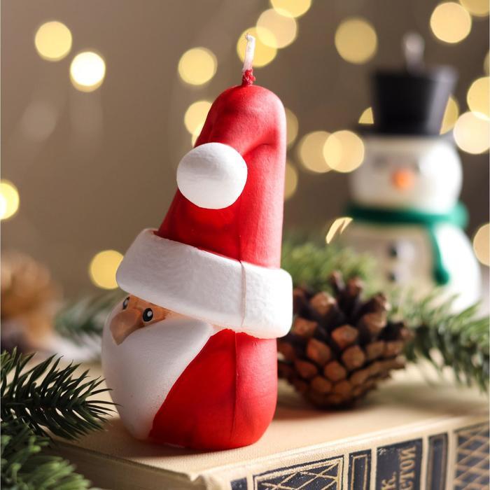 Набор декоративных свечей в коробке "Санта и Снеговик", 2 штуки, 13,5х12х6,3 см - фото 7 - id-p218179274