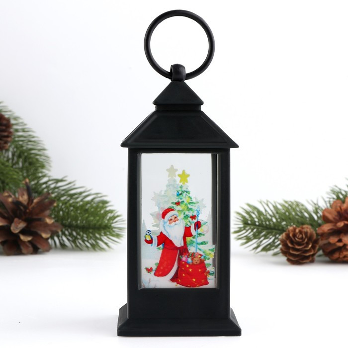 Светильник "Дед мороз", черный, 12,5 х 5,7 см - фото 1 - id-p218179295