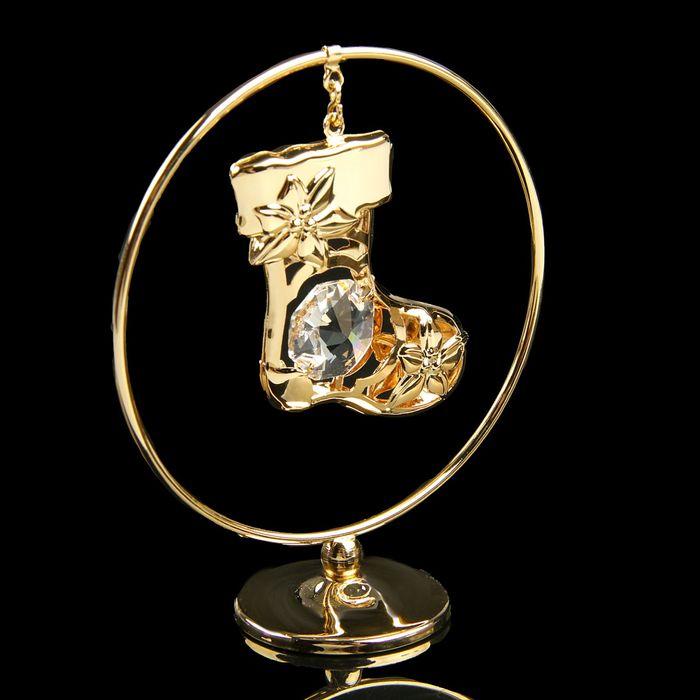 Сувенир «Сапожок», в кольце, 7×3×8 см, с кристаллом - фото 3 - id-p218179313