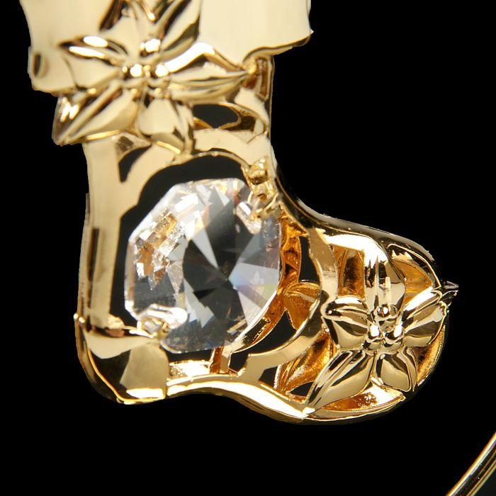 Сувенир «Сапожок», в кольце, 7×3×8 см, с кристаллом - фото 4 - id-p218179313