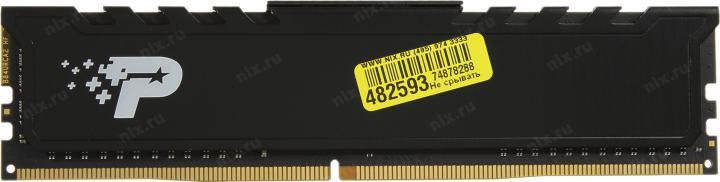 Оперативная память PATRIOT SL Premium DDR4 8GB (2x4GB) 2666MHz (PC4-21300) UDIMM kit W/HEATSHIELD - фото 1 - id-p218188185