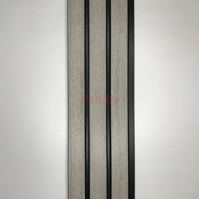Декоративная реечная панель из полистирола Grace 3D Rail Ясень серый, 2800*120*10 мм - фото 3 - id-p218188933