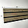 Декоративная реечная панель из полистирола Grace 3D Rail Дуб антик, 2800*120*10 мм, фото 5