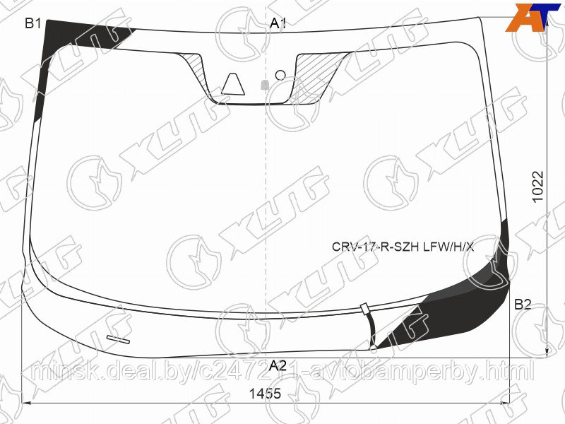 Стекло лобовое Honda CR-V 5 (2017 - 2024) 4021AGNHMV - фото 1 - id-p218187278