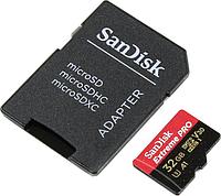 Карта памяти SanDisk Extreme Pro SDSQXCG-032G-GN6MA microSDHC Memory Card 32Gb UHS-I U3 + microSD-- SD Adapter