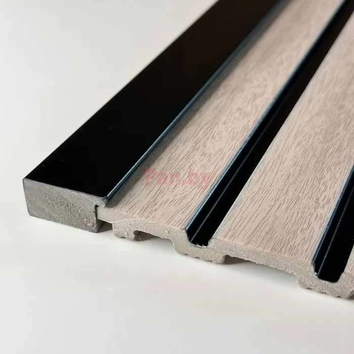 Финишная планка для реечных панелей из полистирола Grace 3D Rail Черная - фото 5 - id-p218189270