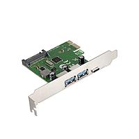 Контроллер ExeGate EXE-323 (OEM) PCI-Ex1 USB3.0 2 port-ext USB-C 1 port-ext EX283719RUS