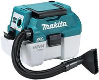 Строительный пылесос Makita DVC750LZ (уборка: сухая/влажная) синий