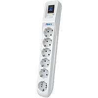 Сетевой фильтр Pilot L GP 6 розеток (5 евро + 1GP) 1.8 м/ Surge protector Pilot L GP 6 sockets (5 Euro + 1GP)