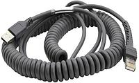 Кабель интерфейсный Zebra ASSY:Cable - Shielded USB: Series A, 9ft. (2.8m), Coiled, BC1.2 (High Current),