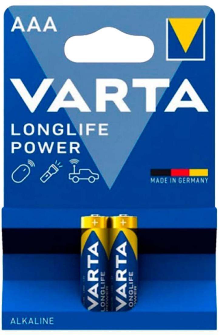 Батарейка Varta LONGLIFE POWER (HIGH ENERGY) LR03 AAA BL2 Alkaline 1.5V (4903) (2/20/100) (2 шт.) - фото 1 - id-p216516745