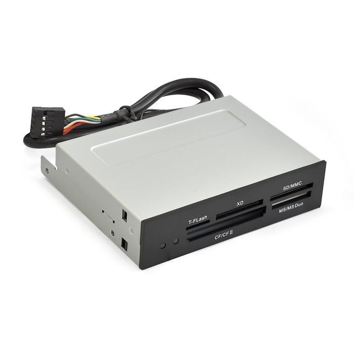 Картридер ExeGate CR-415 3.5" Internal USB2.0 CF/xD/SD/MMC/microSD/MS(/Duo) Reader/Writer EX283581RUS - фото 1 - id-p212697280
