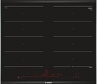 Встраиваемая индукционная панель BOSCH Индукционная, Home Connect Serie 8, cтеклокерамика, черная, ширина