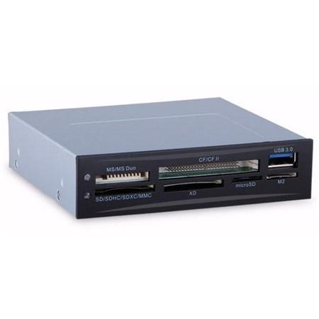 Картридер ExeGate CR-611U3 3.5" Internal USB3.0 CF/xD/SD/MMC/microSD/M2/MS/Duo Reader/Writer+1-portUSB3.0 - фото 1 - id-p214273676