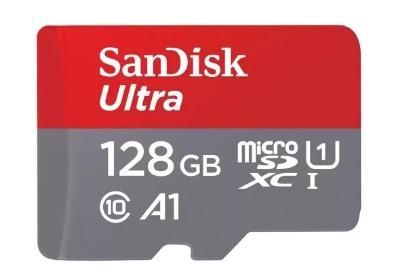 Карта памяти SanDisk Ultra SDSQUAB-128G-GN6MN microSDXC Memory Card 128Gb UHS-I U1 Class10 A1 - фото 1 - id-p218189475