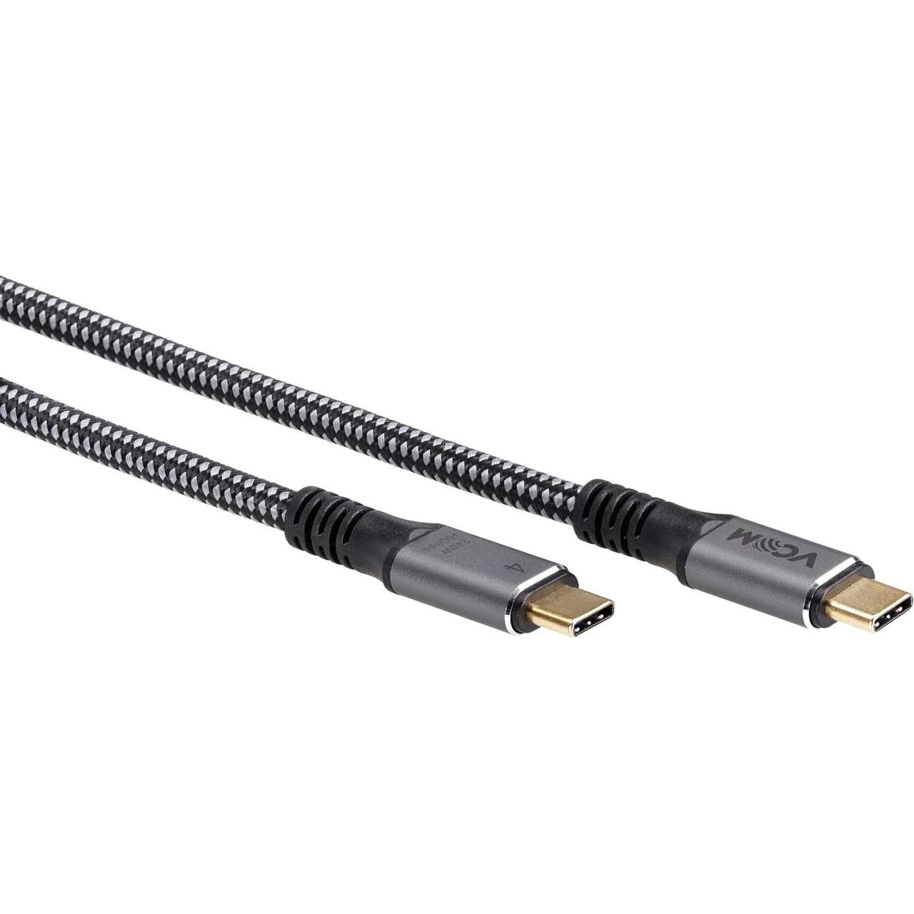 VCOM CU541M-1.2M Кабель USB4.0 USB-С M -- USB-C M 1.2м, 5K@60Hz, 40GBps, PD 240W, 5A - фото 1 - id-p212734203