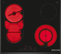 Встраиваемая электрическая панель BOSCH Serie 6, электрическая варочная поверхность, стеклокерамика, черная,