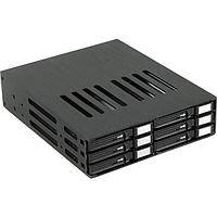 Procase L2-106-SATA3-BK {Корзина L2-106SATA3 6 SATA3/SAS, черный, с замком, hotswap mobie rack module for 2,5"