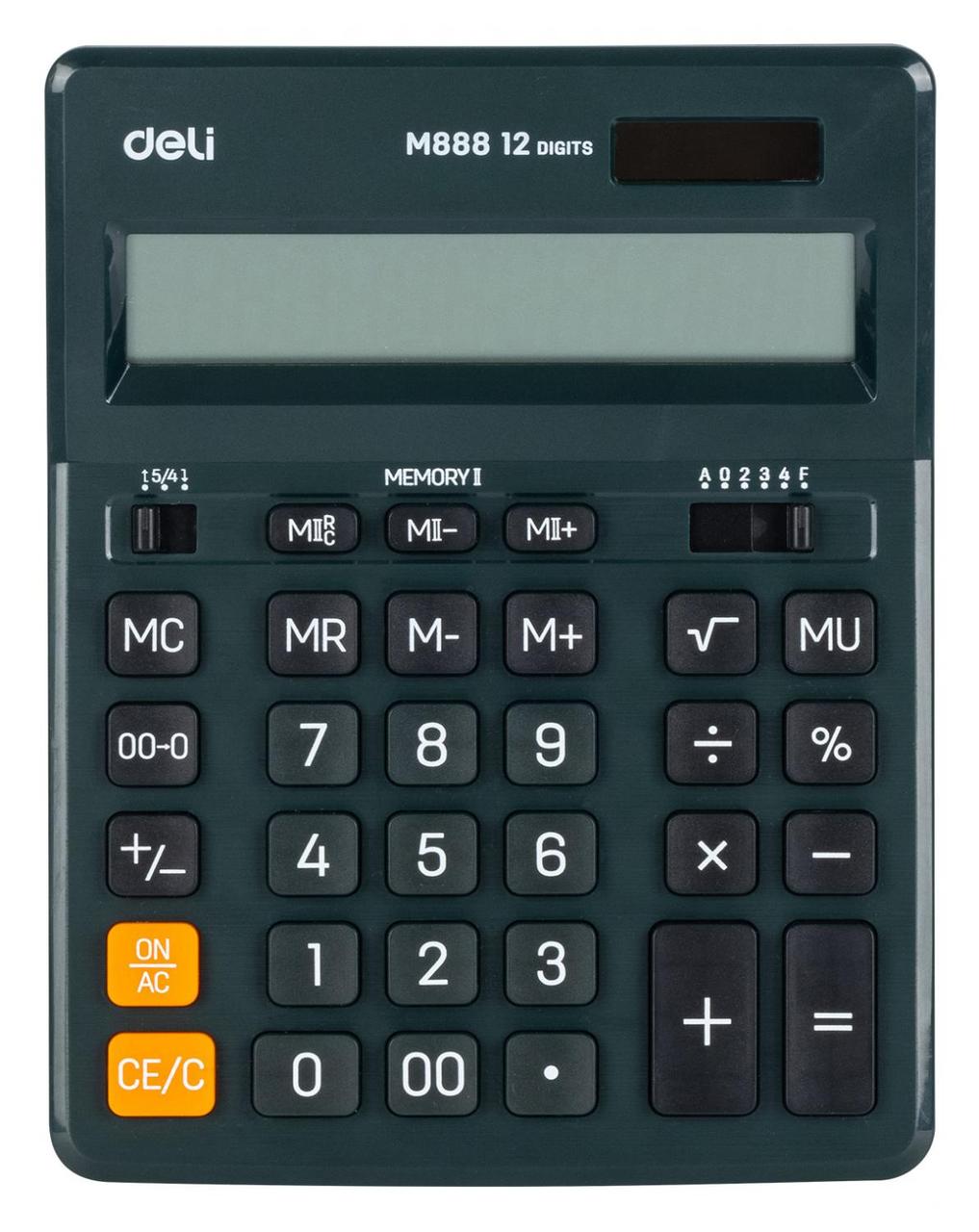 Калькулятор настольный Deli EM888F-green зеленый 12-разр. - фото 1 - id-p218189103