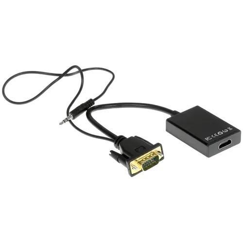 Переходник VGA to HDMI +3.5 audio Cablexpert (A-VGA-HDMI-01) - фото 1 - id-p212733041