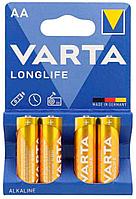 Батарейка Varta LONGLIFE LR6 AA BL4 Alkaline 1.5V (4106) (4/80/400) VARTA 04106101414