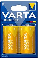 Батарейка Varta LONGLIFE LR20 D BL2 Alkaline 1.5V (4120) (2/20/100) VARTA 04120101412