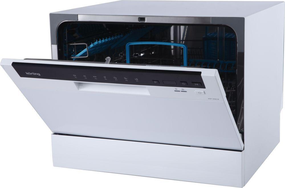 Посудомоечная машина KORTING KDF 2050 W.настольная, А+/А/А, электронное управление LED индикаторы, 7 прогр., 6 - фото 1 - id-p214860819