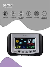 Метеостанция-часы Сolor с температурой и влажностью, фото 2