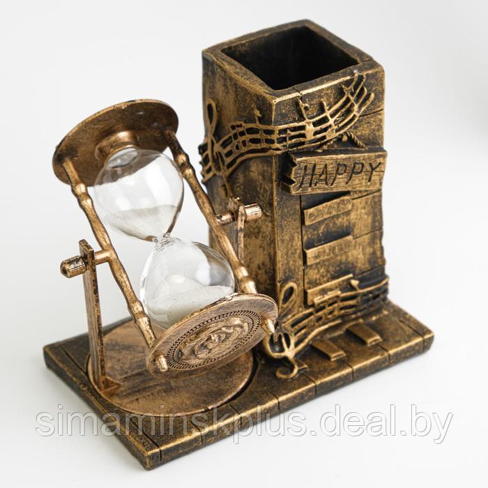 Песочные часы "Ноты", сувенирные, с карандашницей, 14.5 х 8 х 13 см микс - фото 4 - id-p218193739