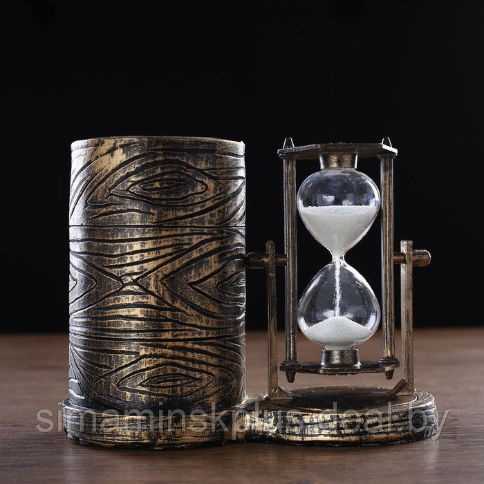 Песочные часы "Море - любовь", сувенирные, с карандашницей, 16.5 х 8 х 13 см - фото 2 - id-p218193740