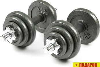 Гантели Atlas Sport Металлические в чемодане 2x10 кг, фото 2