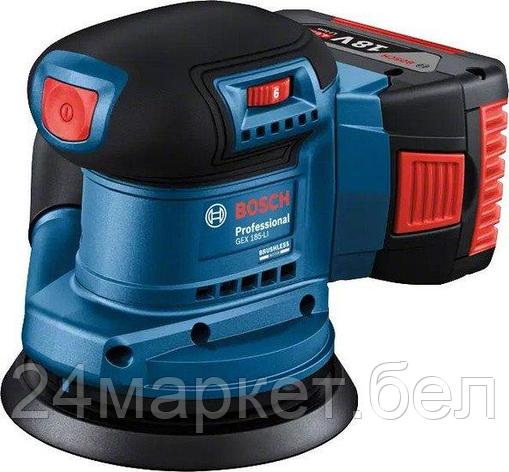 Эксцентриковая шлифмашина Bosch GEX 185-LI Professional 06013A5020 (без АКБ), фото 2