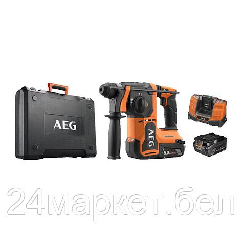 Перфоратор аккумуляторный AEG AEG BBH18BL2-502C SDS +, 18В 4935492343, фото 2