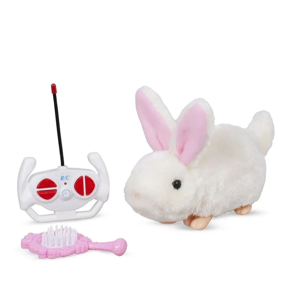 Интерактивная игрушка кролик зайчик на радиоуправлении - фото 5 - id-p218200044