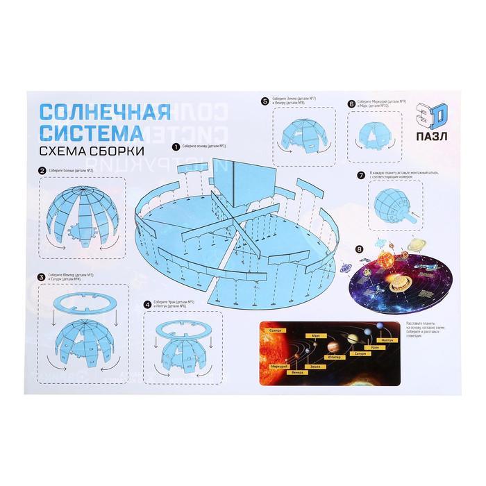 3Д Конструктор из пенокартона «Солнечная система» - фото 9 - id-p218202386