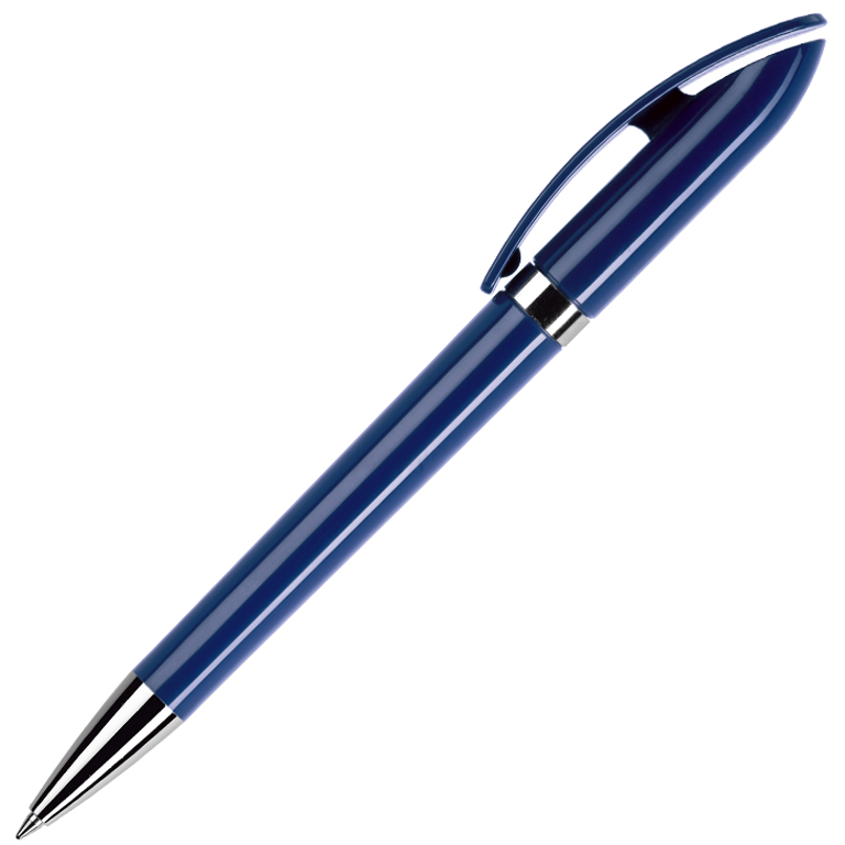 Ручка шариковая POLO, пластик, темно синий/серебро - фото 1 - id-p218202512
