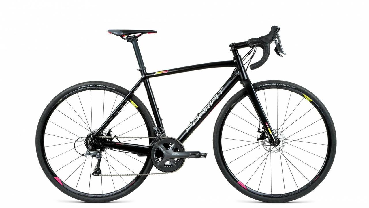 Велосипед FORMAT 2222 (700C 16 ск. рост. 540 мм) 2020-2021, черный матовый, RBKM1CU8D001 - фото 1 - id-p218202623