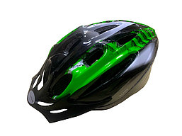 Шлем 5-731036 с сеточкой 11отв. 53-57см черно-бело-зеленый M-WAVE ACTIVE