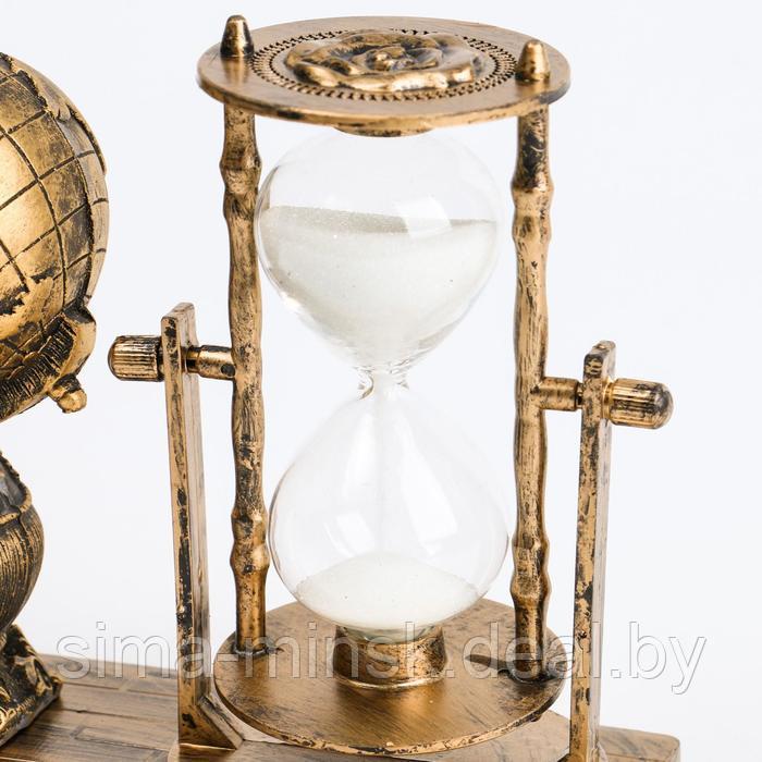Песочные часы "Глобус", сувенирные, 15.5 х 7 х 12.5 см - фото 4 - id-p218204819
